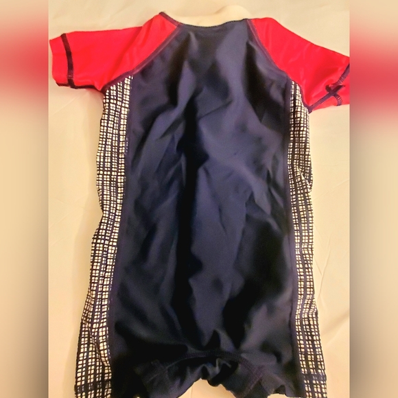 Hanna Andersson Zip Rash Guard Swim Suit Seahorses Size 70 6/12 mo. - Picture 2 of 4